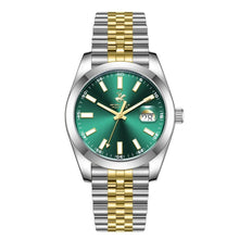 Load image into Gallery viewer, Beverly Hills Polo Club Classy Green Dial Two-Tone Date
