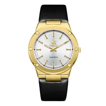 Load image into Gallery viewer, Beverly Hills Polo Club Slim Tech 5 Black Leather Gold
