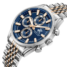 Load image into Gallery viewer, Beverly Hills Polo Club Blue Dial Two-Tone Multifunction
