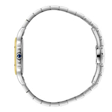 Load image into Gallery viewer, Beverly Hills Polo Club Blue Steel Two-Tone Square Watch
