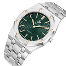 Load image into Gallery viewer, Beverly Hills Polo Club Slim Tech 5 Green Dial Silver Watch

