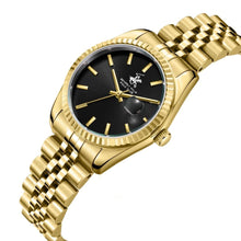 Load image into Gallery viewer, Beverly Hills Polo Club Black Dial All Gold Watch
