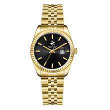 Load image into Gallery viewer, Beverly Hills Polo Club Black Dial All Gold Watch
