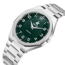 Load image into Gallery viewer, Beverly Hills Polo Club Slim Tech 5 Green Dial Silver 40mm
