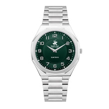 Load image into Gallery viewer, Beverly Hills Polo Club Slim Tech 5 Green Dial Silver 40mm
