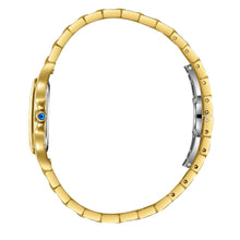 Load image into Gallery viewer, Beverly Hills Polo Club Blue Steel All Gold Square Watch
