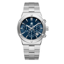 Load image into Gallery viewer, Beverly Hills Polo Club Dual Time Multifunction Silver Date
