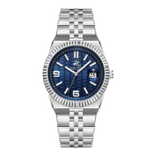 Load image into Gallery viewer, Beverly Hills Polo Club Classy Blue Dial Silver Date Watch
