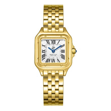Load image into Gallery viewer, Beverly Hills Polo Club Roman Numeral All Gold Square Watch
