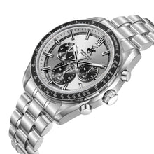 Load image into Gallery viewer, Beverly Hills Polo Club Sporty Dual Time Silver Date Watch
