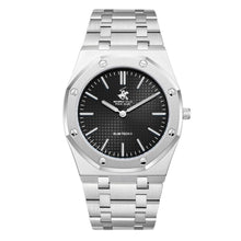 Load image into Gallery viewer, Beverly Hills Polo Club Slim Tech 5 Black Dial Silver Watch
