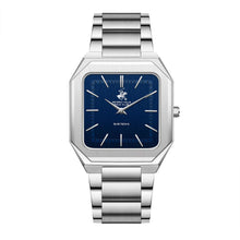 Load image into Gallery viewer, Beverly Hills Polo Club Slim Tech 5 Blue Dial Silver Watch
