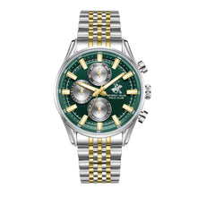 Load image into Gallery viewer, Beverly Hills Polo Club Multifunction Green Dial Two-Tone
