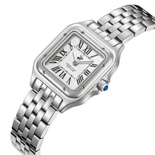 Load image into Gallery viewer, Beverly Hills Polo Club Roman Numeral All Silver Square
