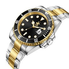 Load image into Gallery viewer, Beverly Hills Polo Club Waterproof Black Dial Two-Tone Date
