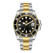 Load image into Gallery viewer, Beverly Hills Polo Club Waterproof Black Dial Two-Tone Date
