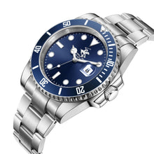 Load image into Gallery viewer, Beverly Hills Polo Club Waterproof Blue Dial Silver Date
