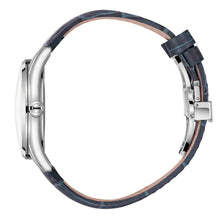 Load image into Gallery viewer, Beverly Hills Polo Club Blue Dial Blue Leather Silver Date
