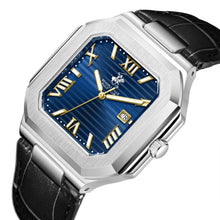 Load image into Gallery viewer, Beverly Hills Polo Club Roman Numeral Blue Dial Silver Date
