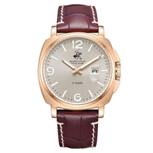 Load image into Gallery viewer, Beverly Hills Polo Club 5 Years Rose Gold Red Leather Watch
