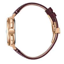Load image into Gallery viewer, Beverly Hills Polo Club 5 Years Rose Gold Red Leather Watch
