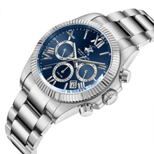 Load image into Gallery viewer, Beverly Hills Polo Club Dual Time Blue Dial Multifunction
