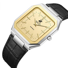 Load image into Gallery viewer, Beverly Hills Polo Club Slim Tech 5 Gold Dial Black Leather
