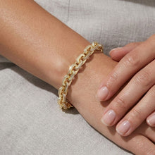 Load image into Gallery viewer, Big Daddy 10MM Anchor Mariner Bullet Diamond &amp; Gold Link
