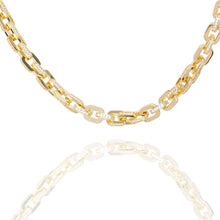 Load image into Gallery viewer, Big Daddy 10MM Anchor Mariner Bullet Diamond &amp; Gold Link
