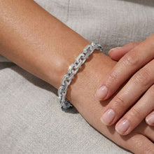 Load image into Gallery viewer, Big Daddy 10MM Anchor Mariner Bullet Diamond &amp; Silver Link
