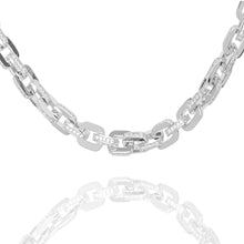 Load image into Gallery viewer, Big Daddy 10MM Anchor Mariner Bullet Diamond &amp; Silver Link
