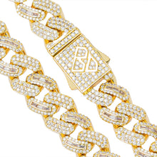 Load image into Gallery viewer, Big Daddy 10MM Baguette Iced Out Gold Cuban Chain - Chain
