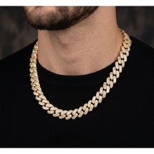 Load image into Gallery viewer, Big Daddy 10MM Baguette Iced Out Gold Cuban Chain - Chain
