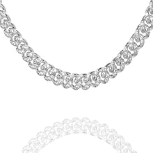 Load image into Gallery viewer, Big Daddy 10MM Iced Out Cuban Link Silver Chain - Chain
