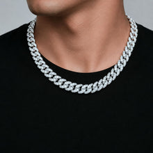 Load image into Gallery viewer, Big Daddy 10MM Iced Out Cuban Link Silver Chain - Chain
