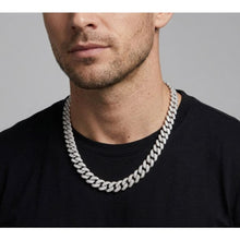 Load image into Gallery viewer, Big Daddy 10MM Iced Out Miami Cuban Link Silver Chain
