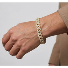 Load image into Gallery viewer, Big Daddy 10MM Mix Baguette &amp; Diamond Gold Iced
