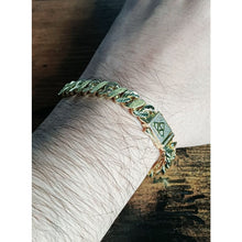 Load image into Gallery viewer, Big Daddy 10MM Sandblast Diamond &amp; Gold Iced Out Bracelet
