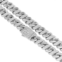 Load image into Gallery viewer, Big Daddy 10MM Sandblast Diamond &amp; Steel Iced Out Chain
