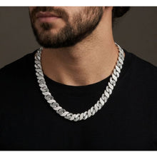 Load image into Gallery viewer, Big Daddy 10MM Sandblast Diamond &amp; Steel Iced Out Chain
