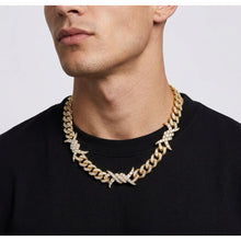 Load image into Gallery viewer, Big Daddy 10MM Spiked Horns Iced Out Gold Chain - Chain

