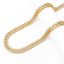 Load image into Gallery viewer, Big Daddy 12MM Baguette Iced Out Rhombus Cuban Gold Chain
