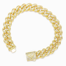 Load image into Gallery viewer, Big Daddy 12MM Baguette Miami Cuban Link Gold Bracelet
