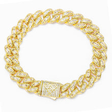 Load image into Gallery viewer, Big Daddy 12MM Baguette Miami Cuban Link Gold Iced
