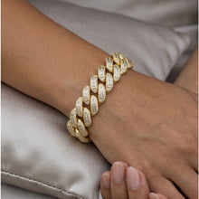 Load image into Gallery viewer, Big Daddy 12MM Baguette Miami Cuban Link Gold Iced
