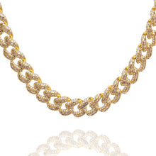 Load image into Gallery viewer, Big Daddy 12MM Baguette Miami Cuban Link Gold Iced
