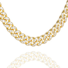 Load image into Gallery viewer, Big Daddy 12MM Bling Cuban Link Gold Iced Out Chain - Chain
