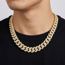 Load image into Gallery viewer, Big Daddy 12MM Bling Cuban Link Gold Iced Out Chain - Chain
