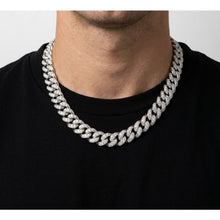 Load image into Gallery viewer, Big Daddy 12MM Bling Cuban Link Silver Iced Out Chain
