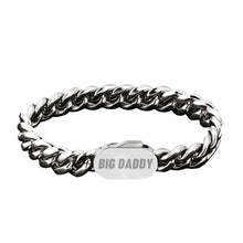 Load image into Gallery viewer, Big Daddy 12mm Cuban Chain Silver Bracelet - Bracelet
